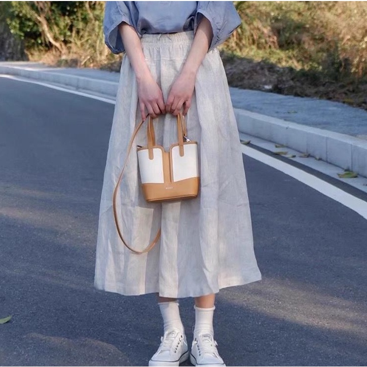 Bộ Áo Sơ Mi Ngắn Tay Cổ Chữ V Kèm Chân Váy Chữ A Phong Cách Hàn Quốc Thời Trang Mùa Hè