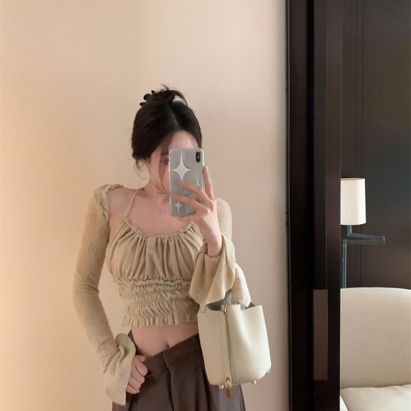 Áo Thun COZOK Tay Loe Dài Hở Vai Thời Trang Quyến Rũ Dành Cho Nữ