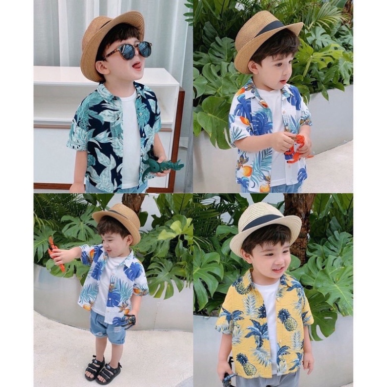Giá sỉ Áo sơ mi hoa lá dành cho bé các mẫu( gữi nẫu cho shop nhé) siêu đẹp