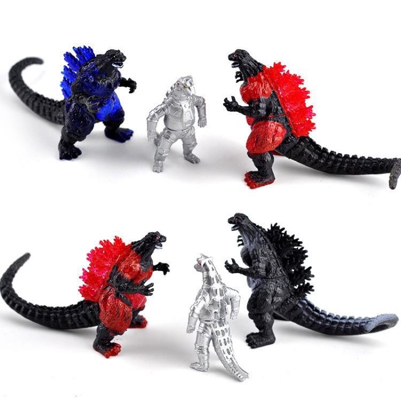 Set 10 Mô Hình Nhân Vật Khủng Long Godzilla Mẫu 01 - Cao 7cm