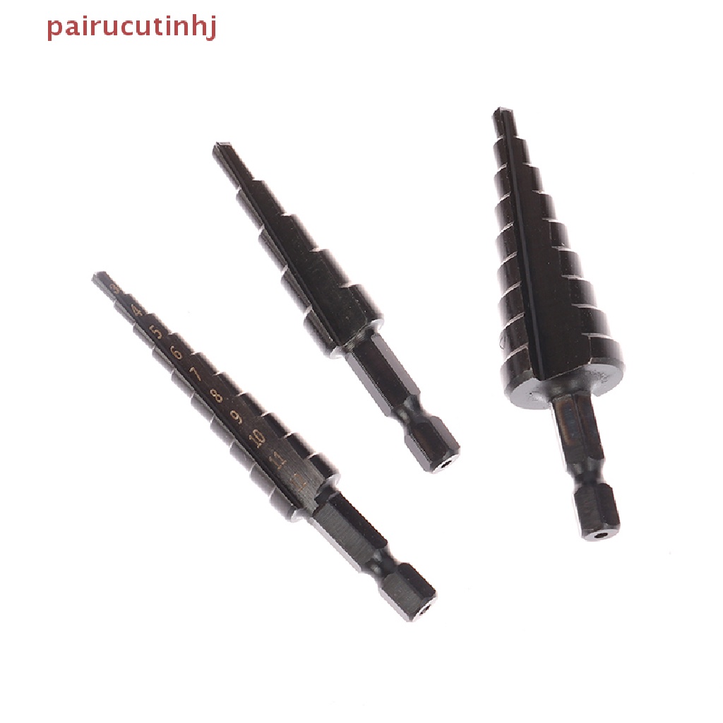 Set 3 Mũi Khoan Lục Giác Thẳng Rãnh Titan
