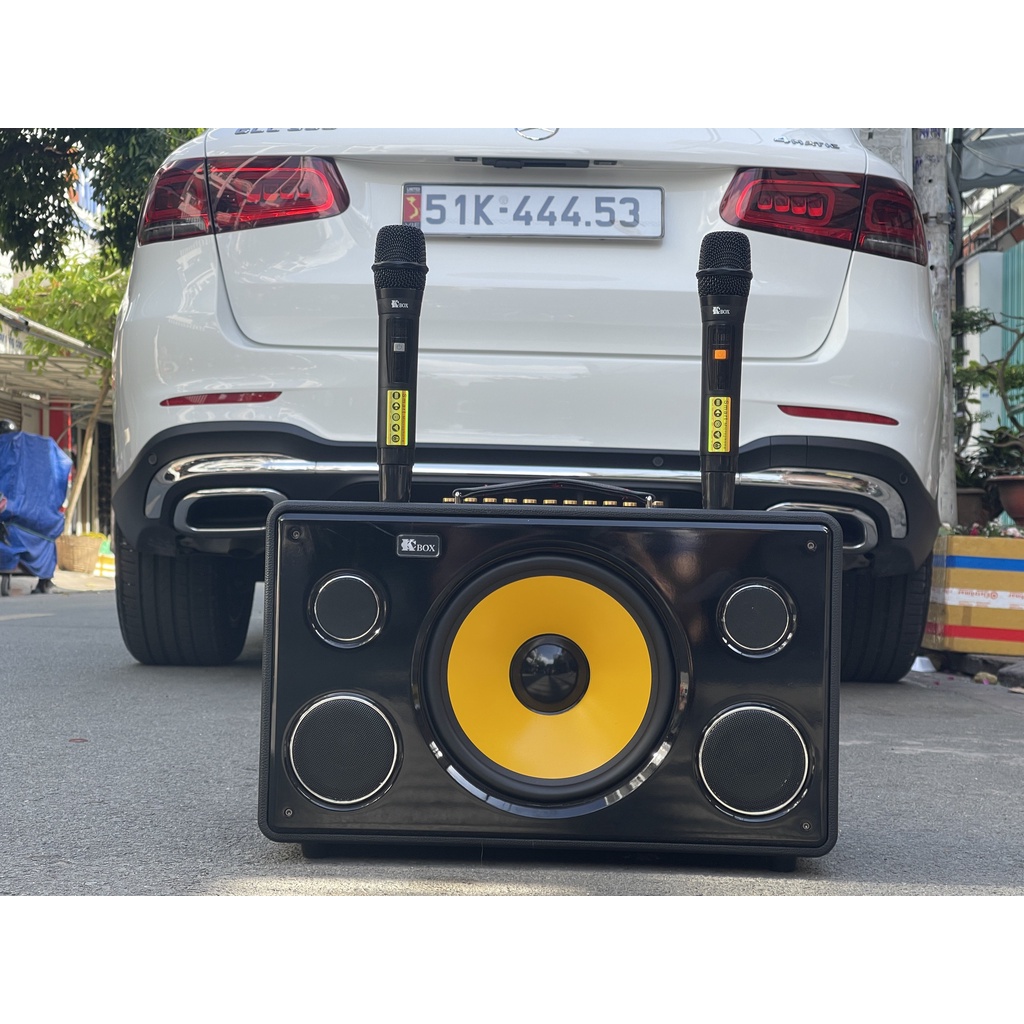 LOA XÁCH TAY KCBOX KC S9 KÈM 2MIC CÔNG SUẤT 200WAT NGOẠI HÌNH GỌN NHẸ TINH TẾ -BASS SIÊU TRẦM