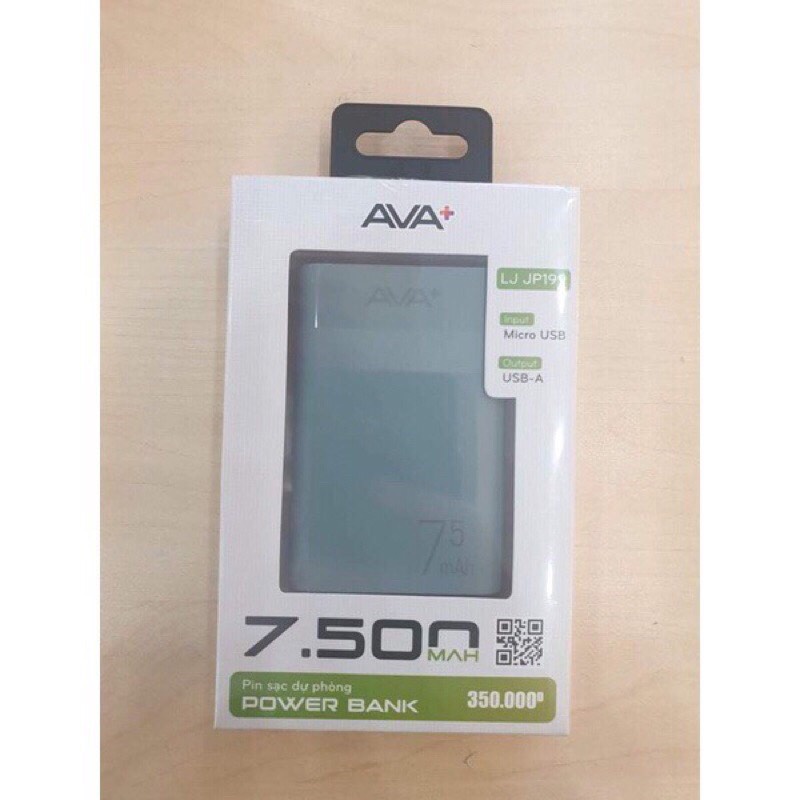 PIN SẠC DỰ PHÒNG AVA+ 7500mAh