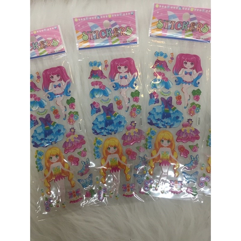 Sticker Dán trang trí 3D Công Chúa, Otô Nhiều Mẫu Đáng Yêu Cho Bé- Bm_babyshop68