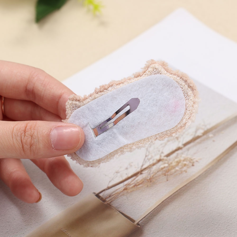 Kẹp Tóc Hình Gấu Trúc Bằng Lông Nhung Dễ Thương Xinh Xắn Cho Bé Gái Giá Đỡ