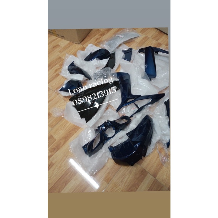 DÀN ÁO VỎ NHỰA LUVIAS FI MÀU XANH MỤC FULL DÀN MÀU 13 MÓN HÀNG ZIN CHÍNH HÃNG YAMAHA