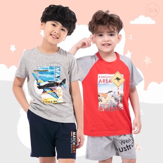 Đồ bộ bé trai size đại, bộ cộc tay bé trai chất cotton mềm mịn cỡ từ 3 đến 11 tuổi 30kg 40kg