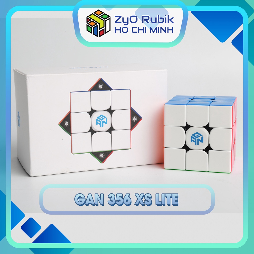 [3x3] Rubik Gan 356 XS Lite Stickerless có nam châm cao cấp - Đồ chơi trí tuệ - My Hobby VN