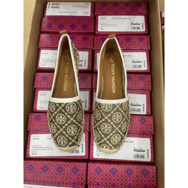 Giày búp bê bệt Tory Burch Espadrille xuất siêu xịn