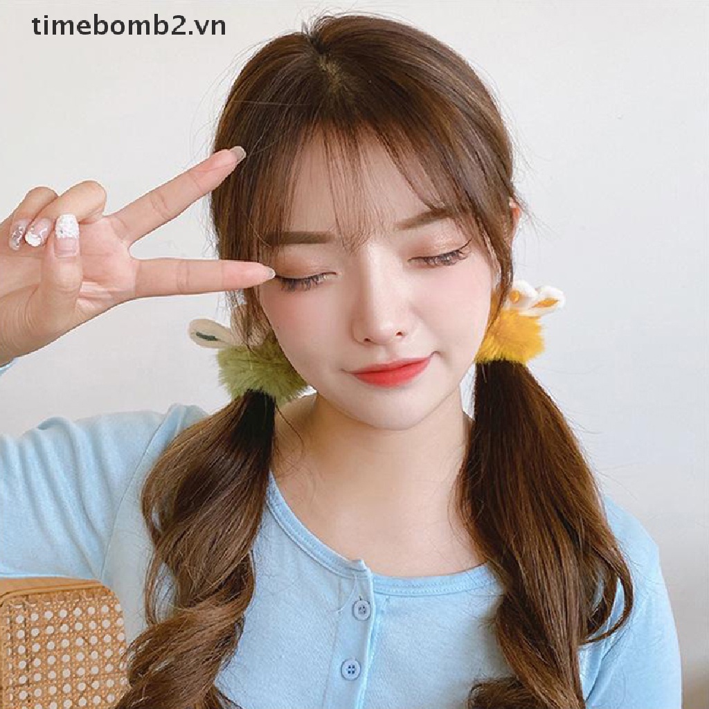 Dây Buộc Tóc Co Giãn Hình Hoạt Hình Dễ Thương Cho Nữ