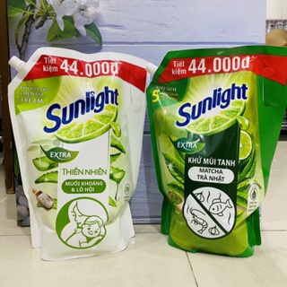 Nước rửa chén Sunlight Thiên nhiên 3.4Kg Túi size khủng mới siêu tiết kiệm