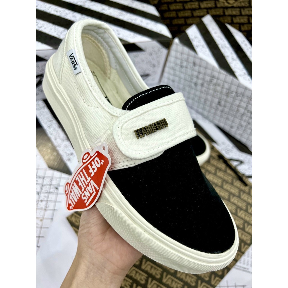 Giày vans dán fear of god,giày thể thao nam nữ vans nỉ,vans caro dán full box
