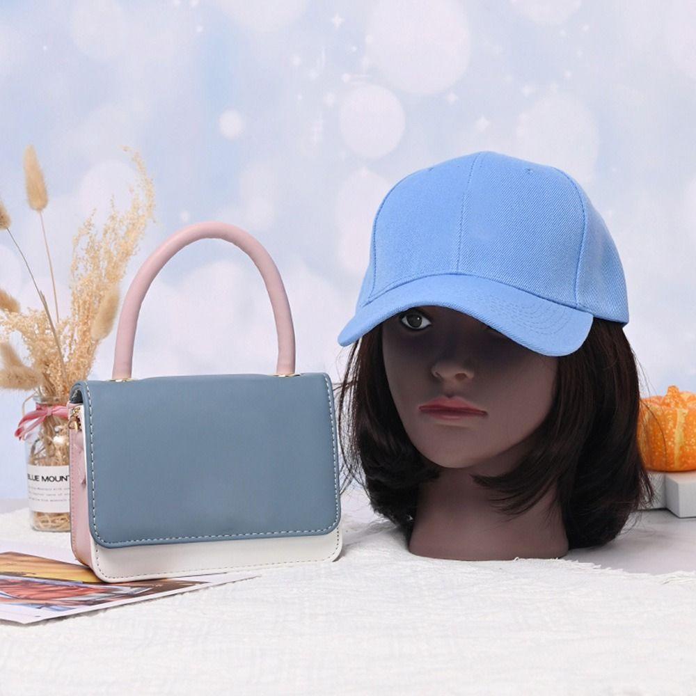 Túi Đeo Chéo Vai Bằng Da Kèm Mũ Thời Trang Sành Điệu Cho Nữ