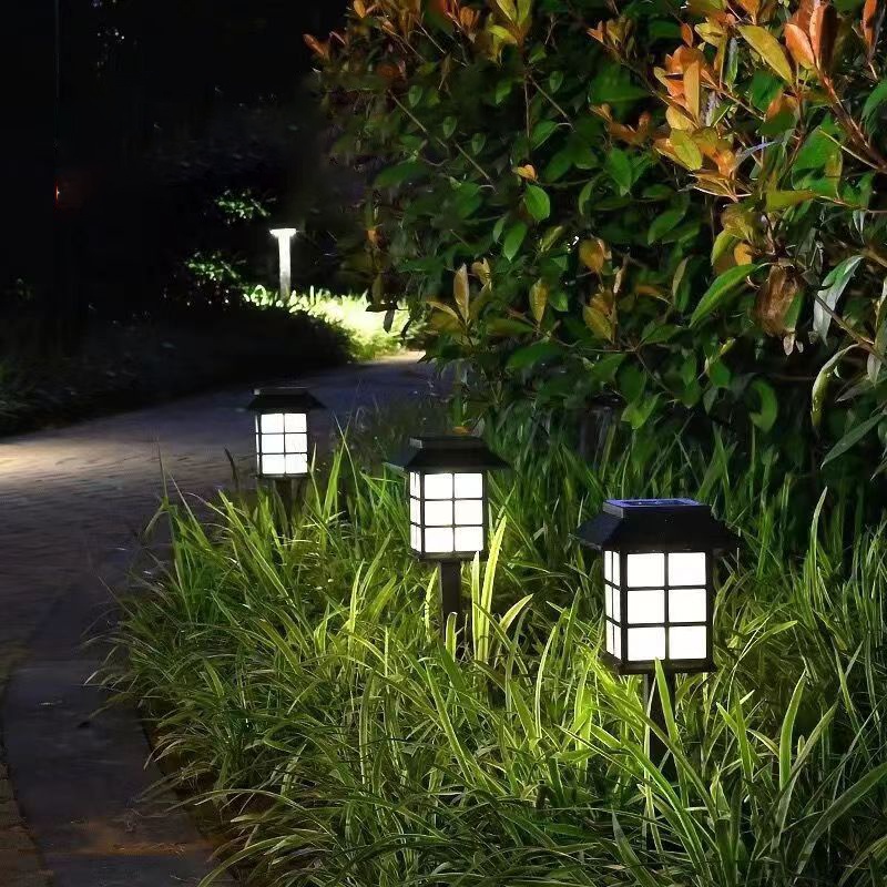 Bessie Sun Đèn sân cỏ chất lượng cao năng lượng mặt trời Đèn sân cỏ ánh sáng ngoài trời LED không thấm nước Sân vườn con đường quang cảnh Lampu Taman Đèn Halaman Ánh sáng