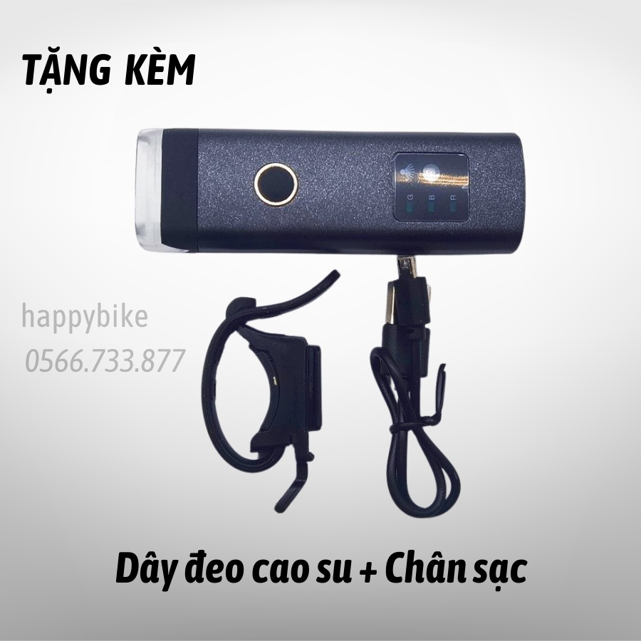 Đèn xe đạp, đèn xe đạp thể thao siêu sáng chống nước DP05