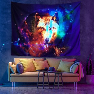 Tranh vải treo tường hình con vật tặng kèm móc treo tường trang trí phòng, decor nhà cửa