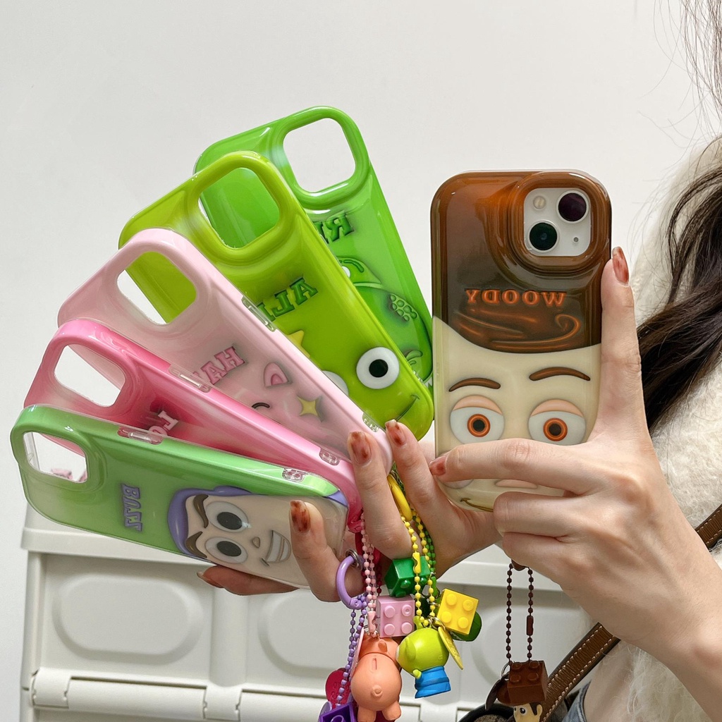 DISNEY Ốp Điện Thoại Silicon TPU Mềm Chống Rơi In Hoạt Hình Toy Story Cho iPhone 14 13 12 11Pro Max 14Plus