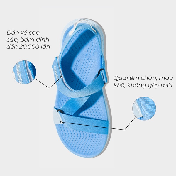 SHONDO | Giày Sandals Shondo F7 Racing nam nữ xanh dương xanh da trời F7R3033