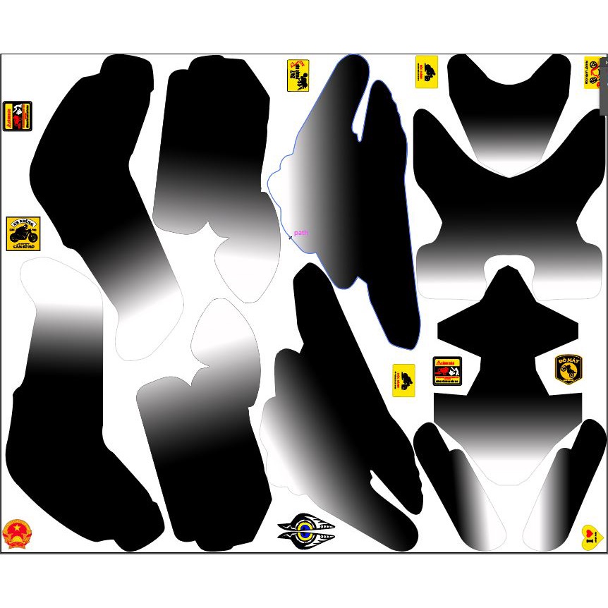 TEM TRÙM XE ĐIỆN XMEN MÃ 373 SIÊU PHẨM ĐEN TRẮNG