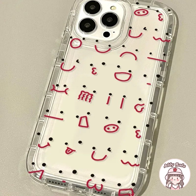 Ốp Điện Thoại TPU Mềm Trong Suốt In Hình Biểu Tượng Cảm Xúc Thời Trang Cho IPhone 14 Pro Max 13 12 11 Pro Max