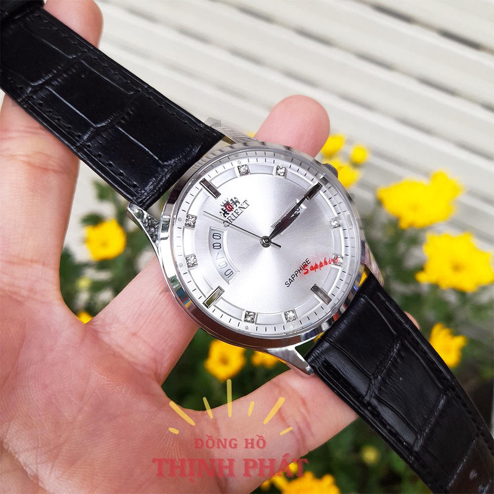Đồng hồ Nam O.rient Dây Da Kính Sapphire Case 40mm