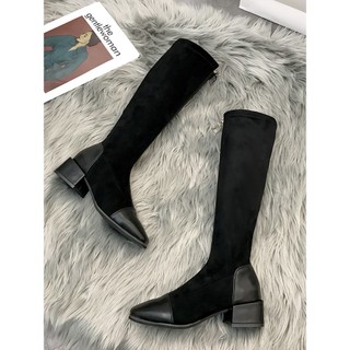 ORDER - Giày Boot cổ cao có dây kéo sang chảnh