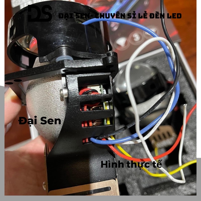 Bi Led laser ô tô, xe máy KUS JG2 chính Hãng 58W siêu sáng