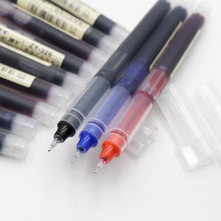 Bút bi nước ngòi kim – 0.5mm  - 1 cái - văn phòng phẩm – bút gel đen / xanh / đỏ – HIKOMA STORE