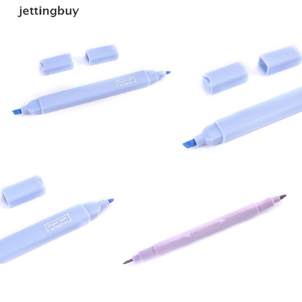 Bộ 6 Cây Bút Lông Hai Đầu Màu Pastel Xinh Xắn