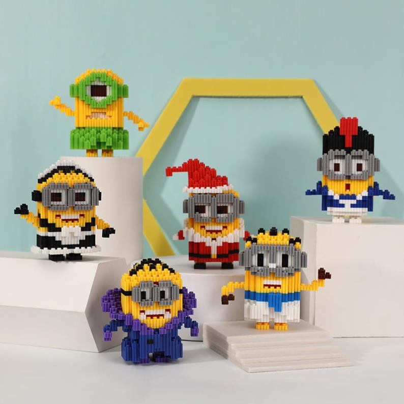 Bộ Lắp Ráp Mô Hình Các Nhân Vật Đồ Chơi Lắp Mô Hình 3D Minion Đáng Yêu
