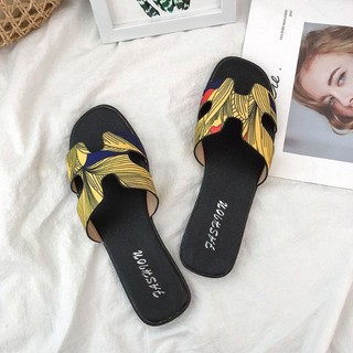 (Order 35-41)Dép H họa tiết