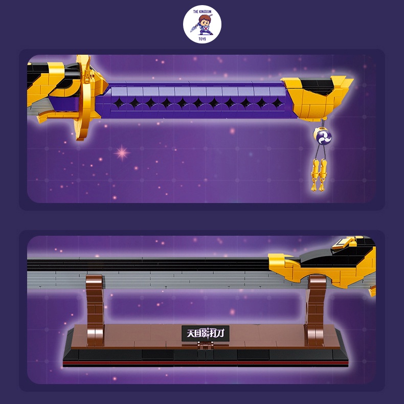 Đồ Chơi Lắp Ráp Kiểu LEGO Mô Hình Thanh Kiếm Amenoma Kageuchi Trong Game Genshin Impact 92031