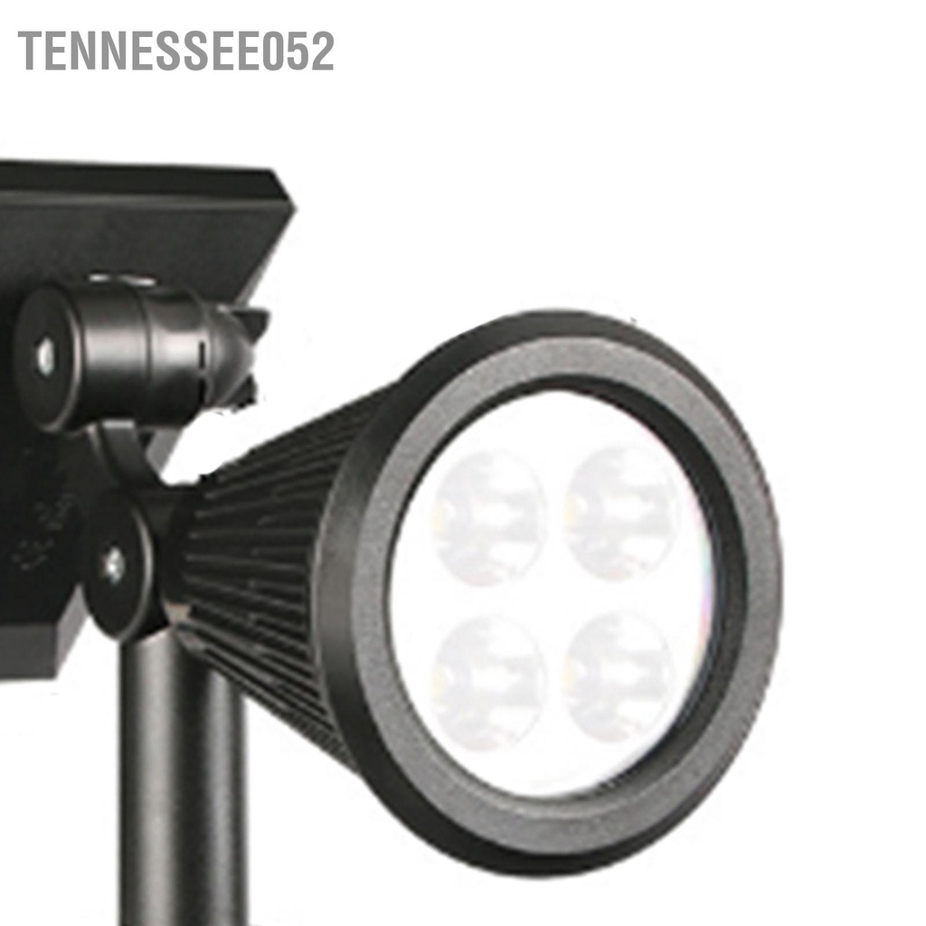 [Hàng HOT] Bộ 2 Đèn Sân Vườn - Đèn Spotlight năng lượng mặt trời 4LED Chế độ đơn Chiếu sáng cảnh quan chống nước【Tennessee052】