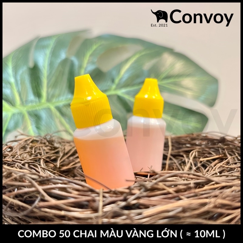 Combo 50 Chai Màu Vàng Lớn ( ≈ 10ml ) Tiết Kiệm Hơn / Màu Nước Mỹ Hoà Chính Hãng / Phụ Gia Thực Phẩm