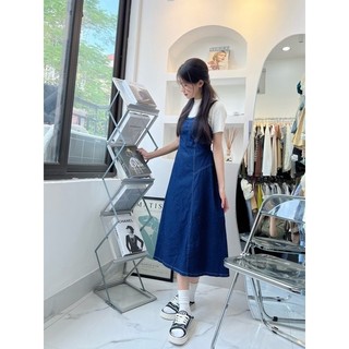 Váy đầm yếm babydoll 2 dây bản to body dáng dài ulzzang du lịch xuân biển
