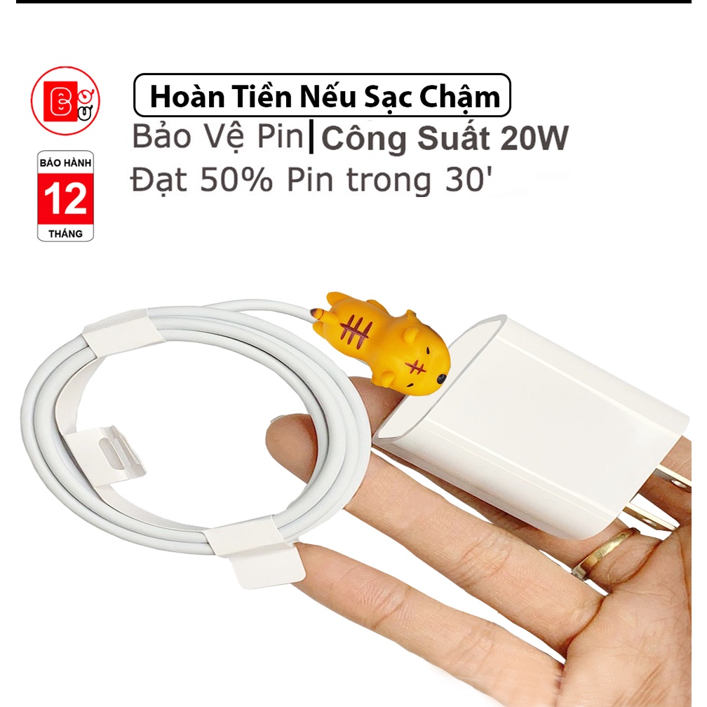 Sạc Nhanh 20W Bảo Vệ Pin, Củ Sạc Nhanh, Dây Sạc Nhanh - Bơ Bư