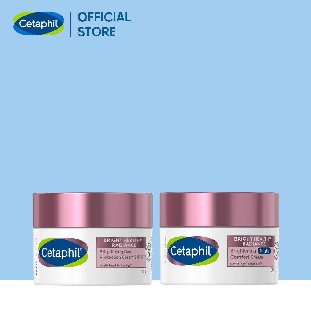 Combo dưỡng ẩm làm sáng da ngày và đêm Cetaphil BHR Day Cream SPF15 50g + Cetaphil BHR Night Cream 50g