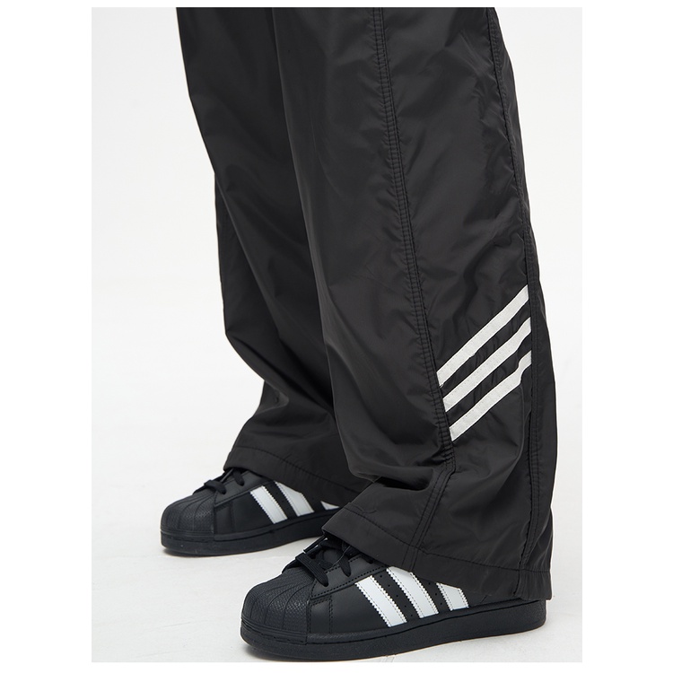 Quần Thể Thao Ba Lớp Phong Cách Retro Mỹ Dáng Rộng Hợp Thời Trang Thu Đông Mới