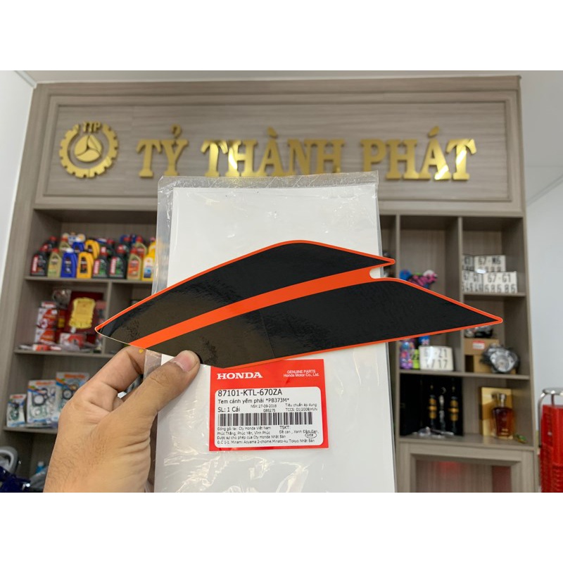 Tem xe RS Repsol Tím Cam chính hãng