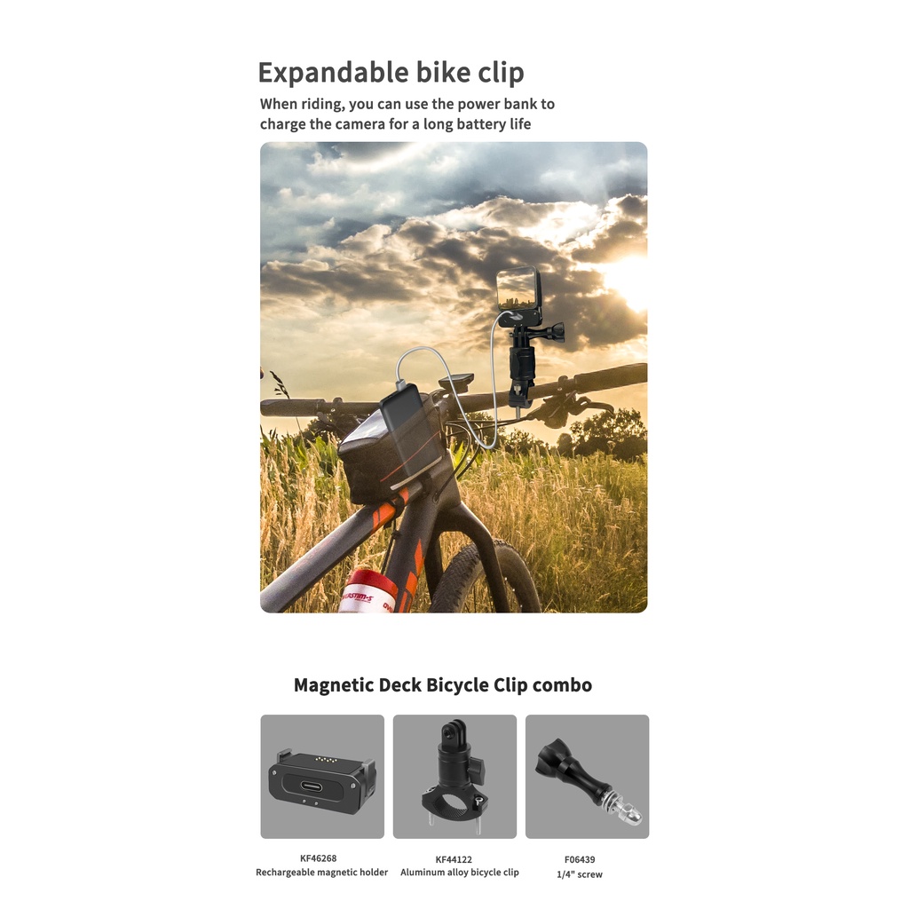 Đế Nam Châm XT-XINTE Kèm Ốc Vít 1 / 4 Chuyên Dụng Cho Máy Ảnh Thể Thao DJI ACTION 2