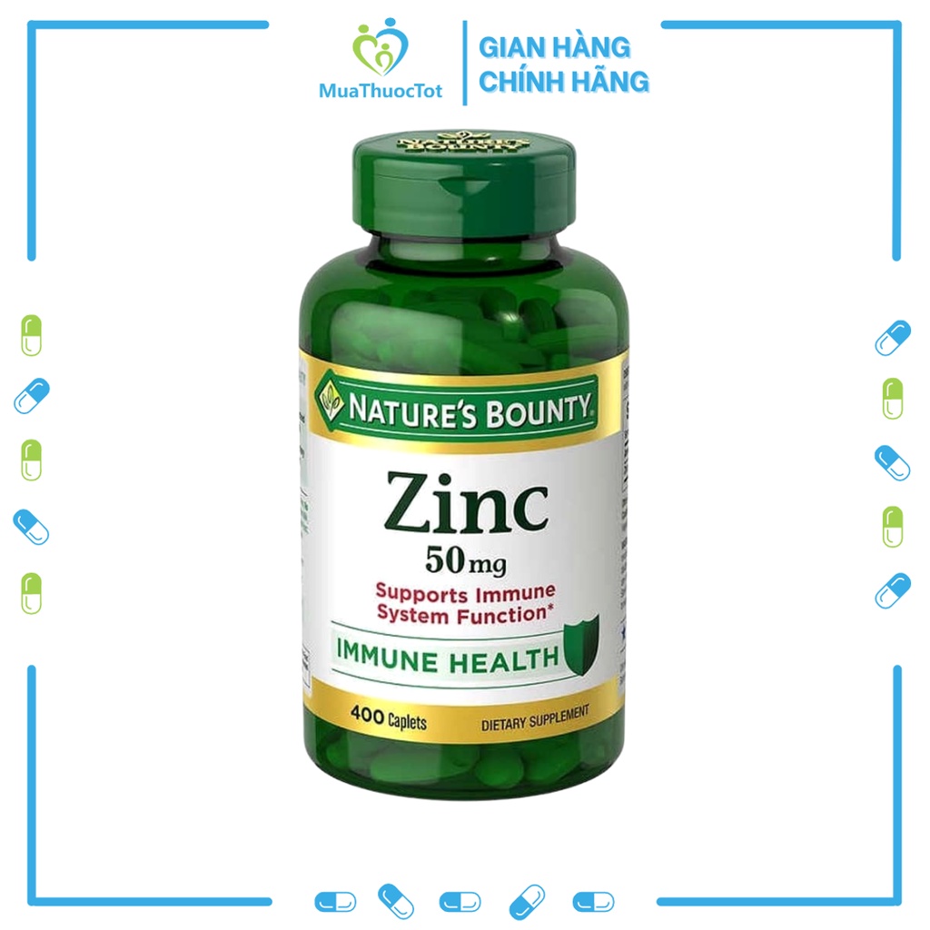 Nature’s Bounty Zinc 50mg - Bổ sung Kẽm, tăng cường miễn dịch