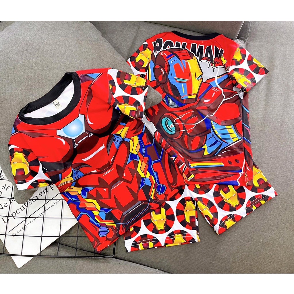 Bộ đồ bé Trai in hình 3D HOT TREND chất vải dày mịn thoáng mát được các bé yêu thích BTM17
