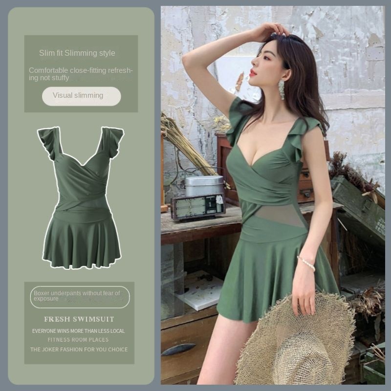 Bộ Đồ Bơi Một Mảnh Mỏng Che Bụng Hở Lưng Thời Trang Mùa Xuân 2023 Mới Quyến Rũ Cho Nữ