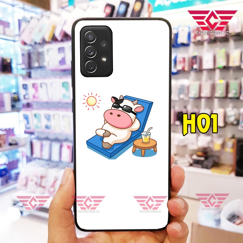 ỐP LƯNG SAMSUNG A02S - A21S - A70 - NOTE 10 LITE - A30S - A50 - A50S - A20 - A30 IN HÌNH BÒ SỮA SIÊU CUTE