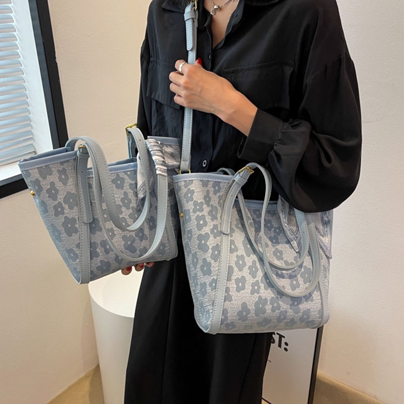 Mischa Túi tote Đeo Vai Bằng Da PU In Họa Tiết Đơn Giản Sức Chứa Lớn Thời Trang Dễ Phối Đồ Cho Nữ