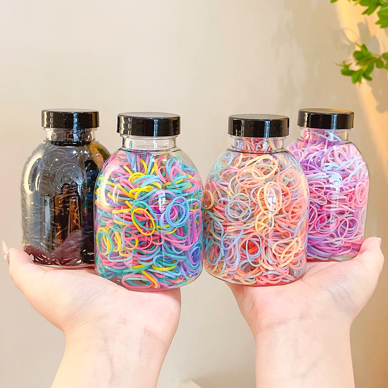 Dây Buộc Tóc Cao Su Co Giãn Không Đau Màu Sắc Ngọt Ngào Dành Cho Bé Gái