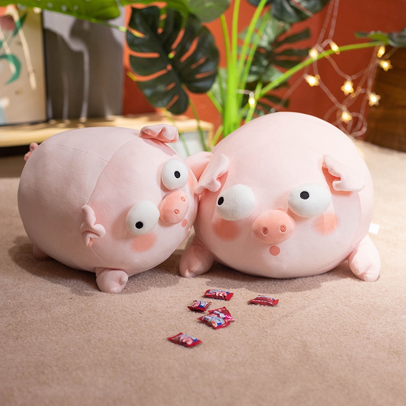 Đồ chơi nhồi bông Hình Heo Mắt To Dễ Thương Cho Bé