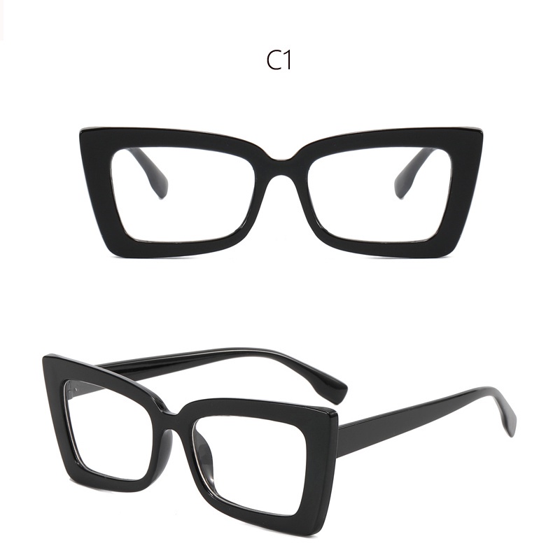 Kính Mắt Mèo Gọng Vuông Phẳng Chống Bức Xạ Ánh Sáng Xanh Chống Tia Bức Xạ Phong Cách Âu Mỹ Thời Trang Cho Nam Và Nữ