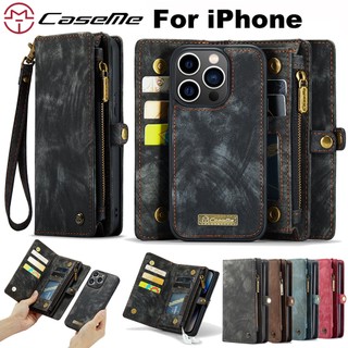 Caseme bao da dạng ví cao cấp cho iphone 14 12 13 11 pro max iphone14 plus