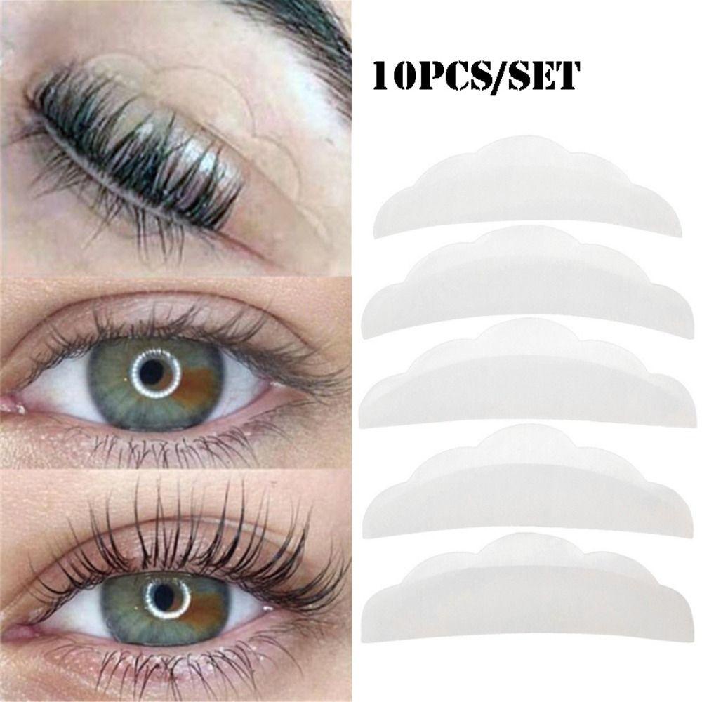 Bộ 5 Cặp Đệm Nâng Lông Mi DYRUIDOJ Viền Hoa Hướng Dương Màu Trắng Hồng